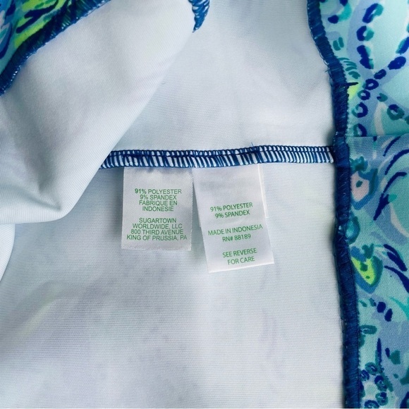 ❤️ LILLY PULITZER Krista scuba Shift Dress In Blue Current Sea Sirens K7 - Picture 5 of 8
